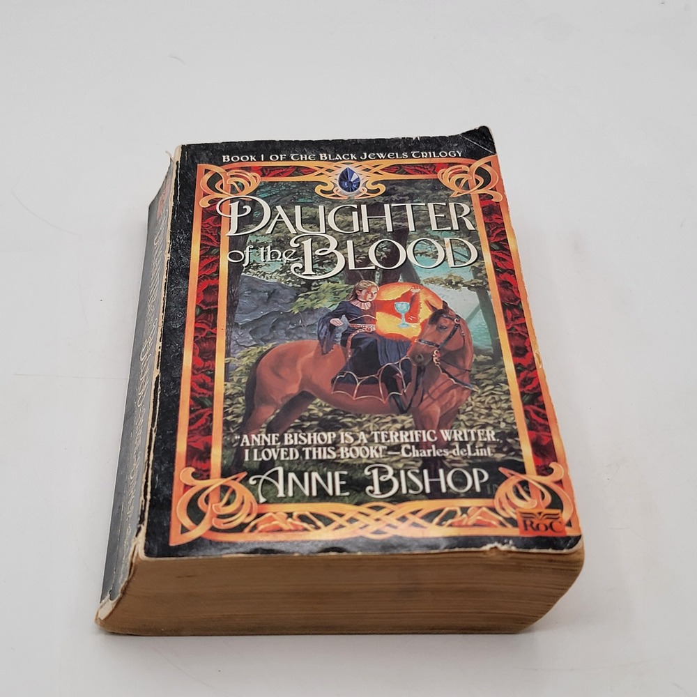 Anne Bishop Daughter of the Blood Paperback First Printing Black Jewels Fair
